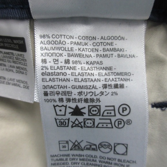 Levi's XX Chino Standard Taper Men's Pants 34 x 32 Blue Cotton Blend Stretch 518 - Picture 6 of 13